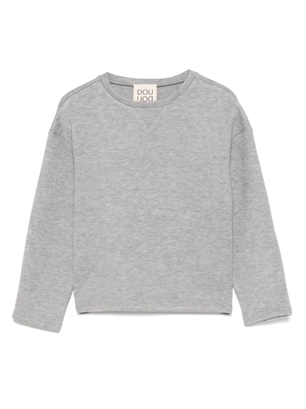 Mélange-effect sweatshirt - Grey
