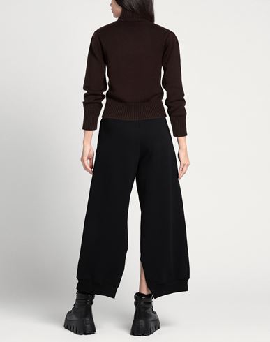 Woman Turtleneck Dark brown Size 6 Merino Wool