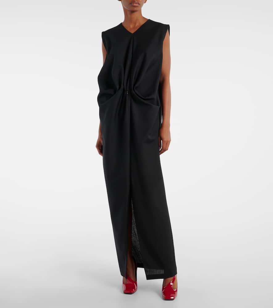 Niel wool and mohair maxi dress