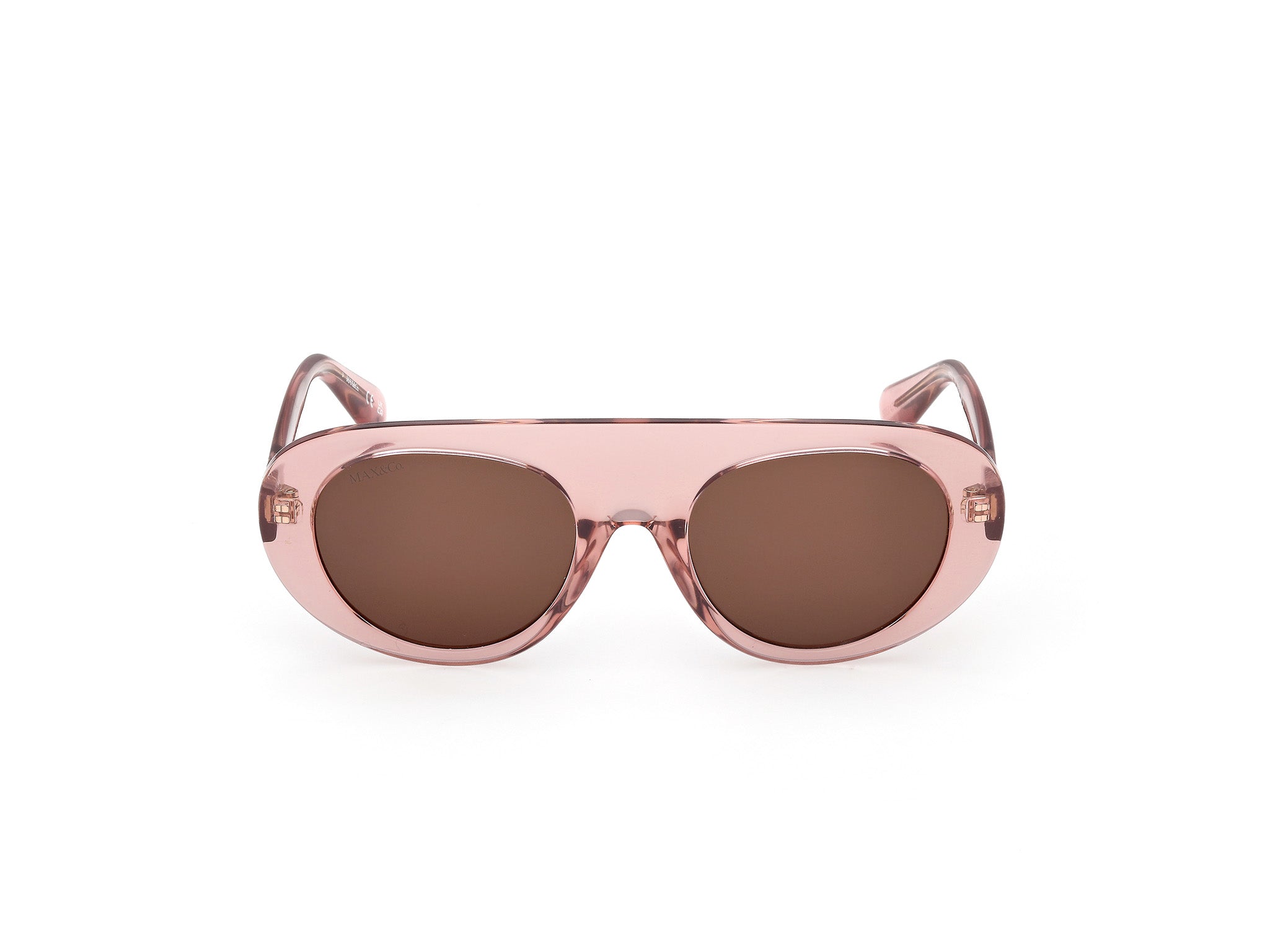 MAX&Co Mujer MAX&Co MO0148 72E Gafas de sol Inyectado Rosa Marrón Redonda Norma