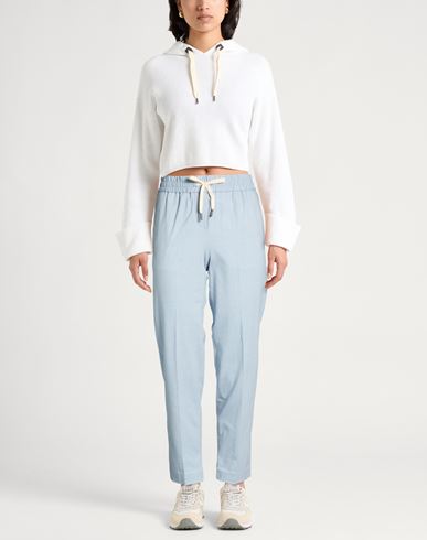 Woman Pants Light blue Size 8 Cotton, Elastane