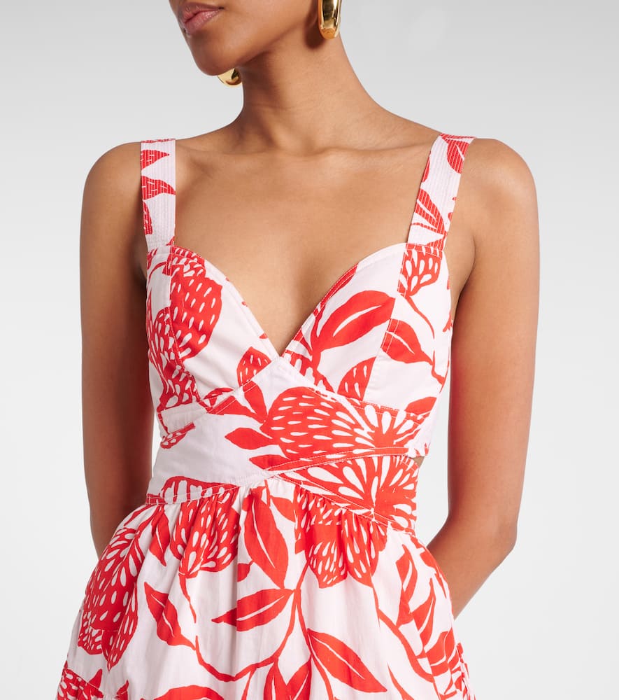 Coco floral cotton midi dress