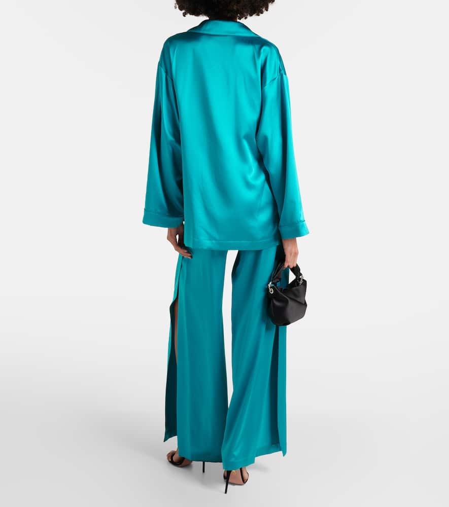 Elegante Vasaio silk pajama shirt