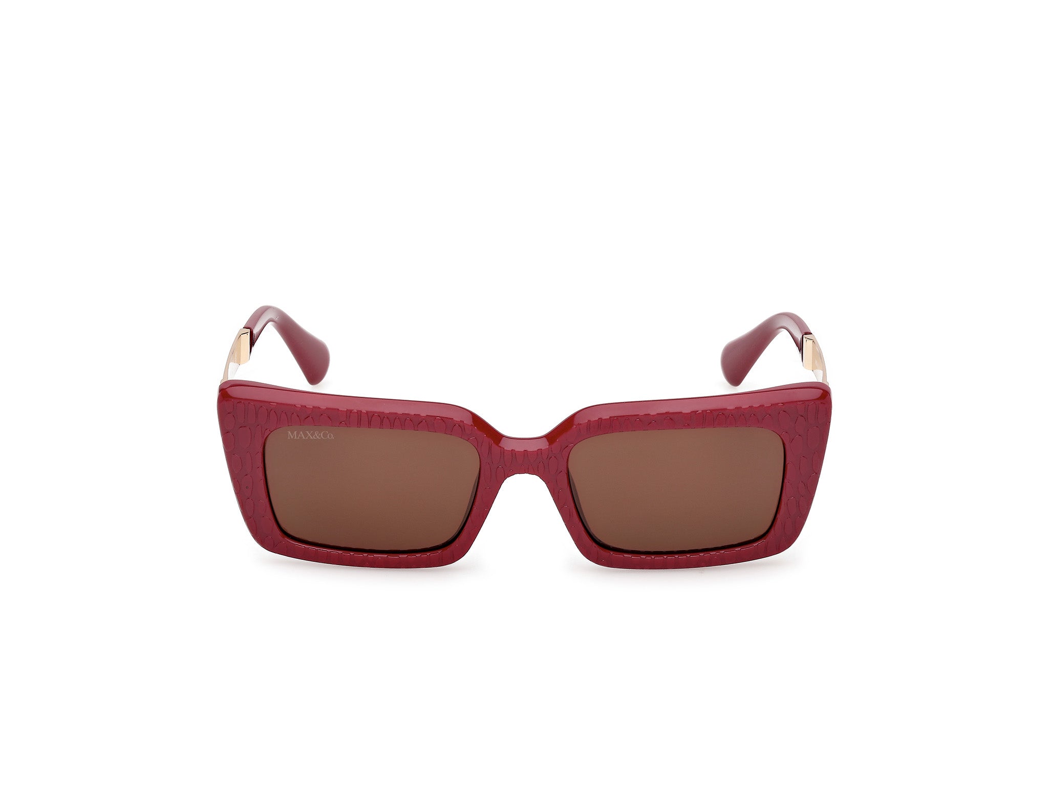 MAX&Co Mujer MAX&Co MO0143 69E Gafas de sol Inyectado Rojo Marrón Cuadrada Norma
