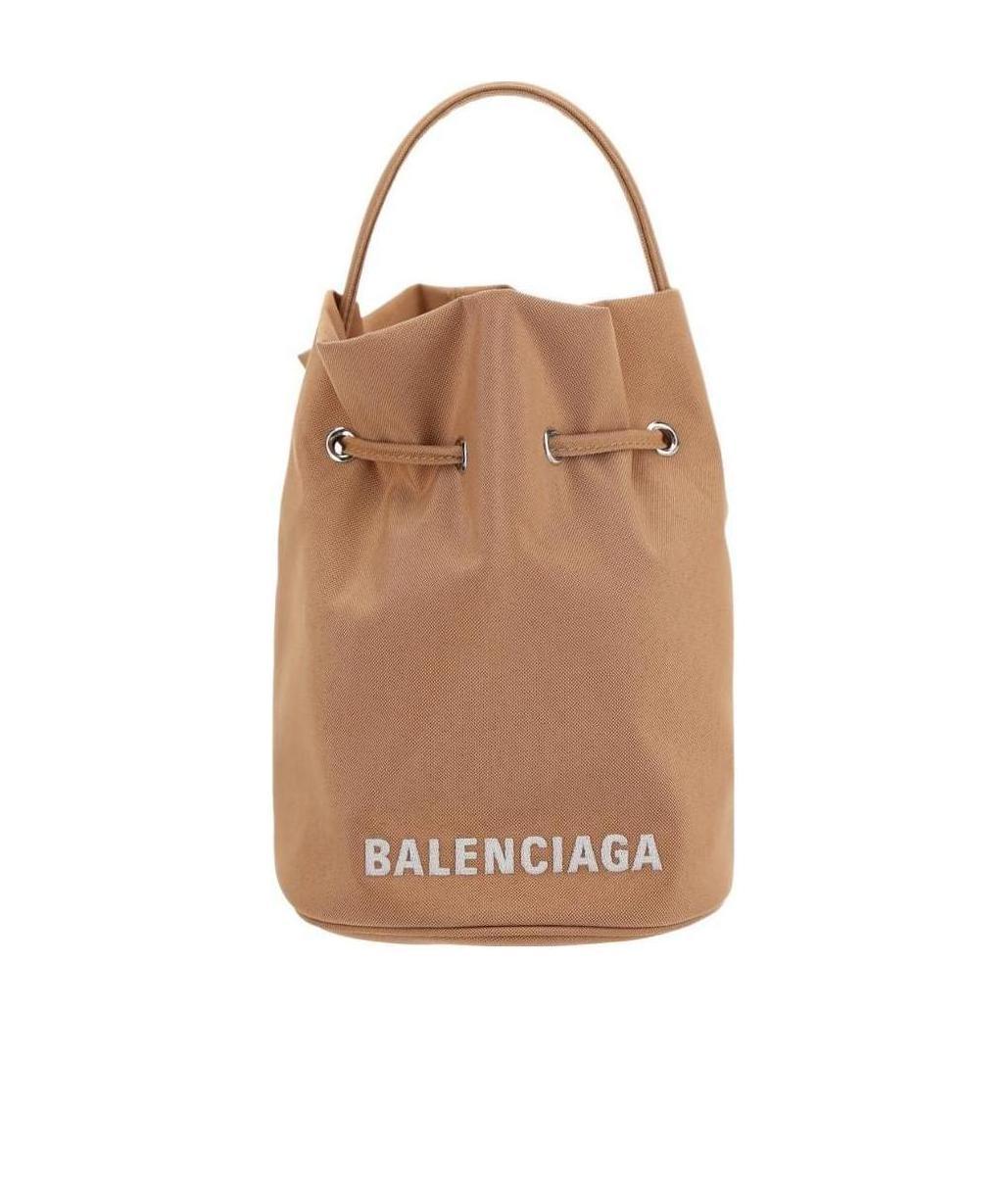 Wheel drawstring bucket bag