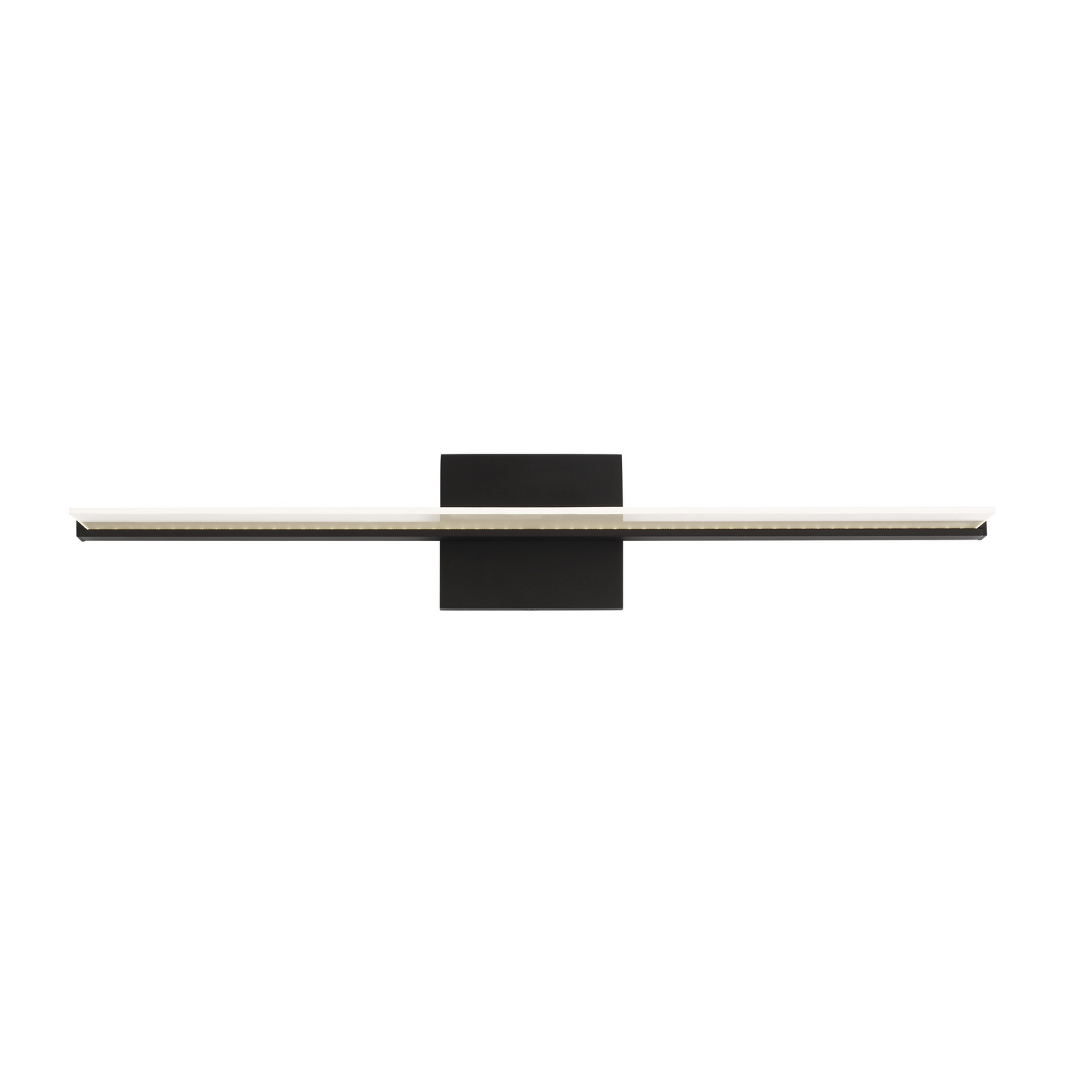 Span 1-Light 4.20"H LED Bathroom Vanity Light in Nightshade Black