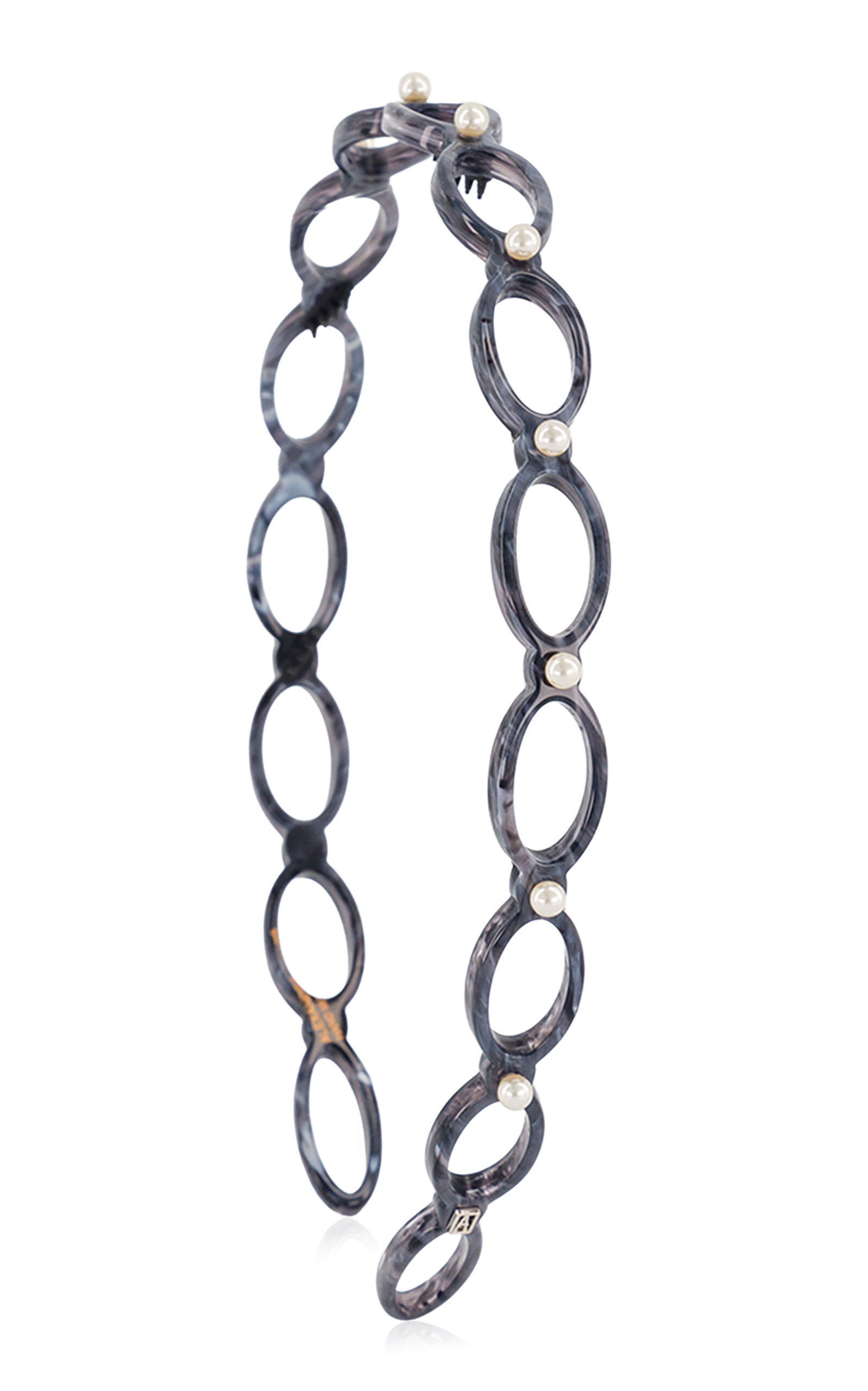 Cutout Ultracomfort Acetate And Pearls Headband - Moda Operandi