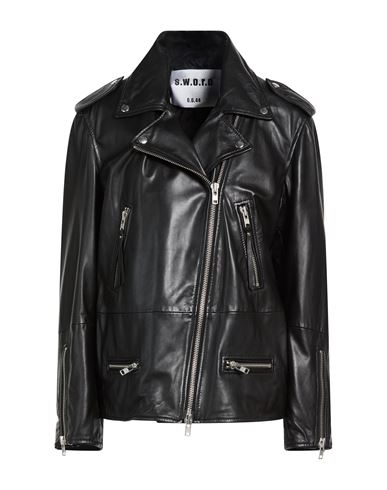 Woman Jacket Black Size 2 Leather