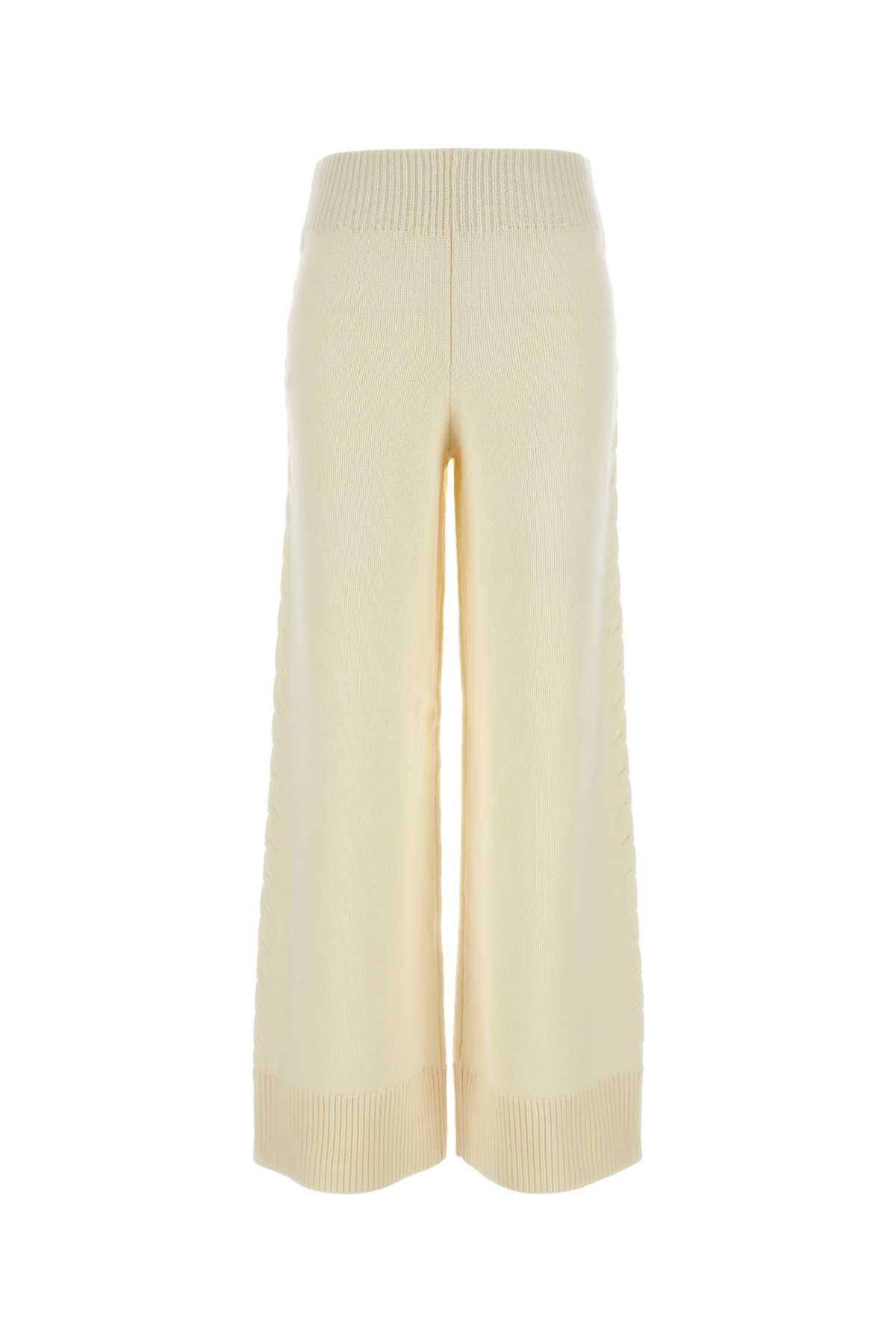 Knit Trousers — Beige