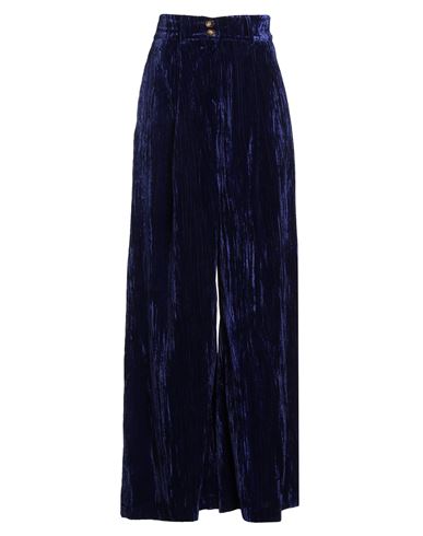Crochè Woman Pants Blue Size L Polyester