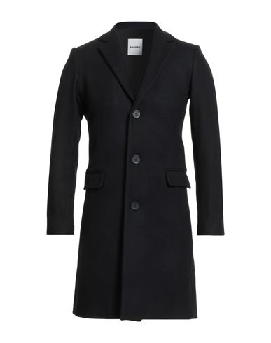 Man Coat Black Size M Wool, Polyamide, Cashmere