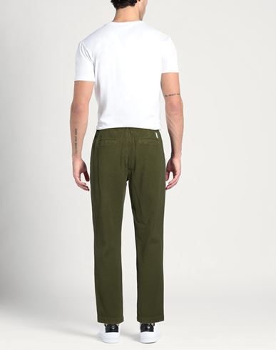 Man Pants Military green Size 32 Cotton, Elastane