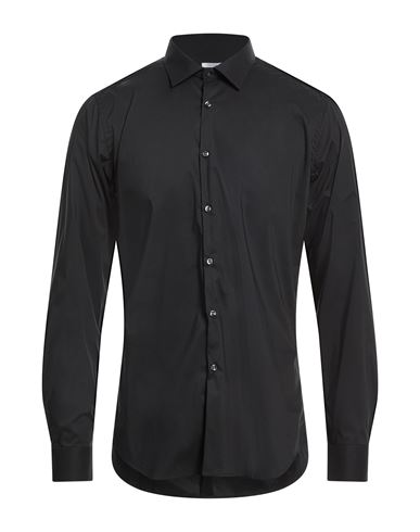 Man Shirt Black Size 15 ¾ Cotton, Polyamide, Elastane