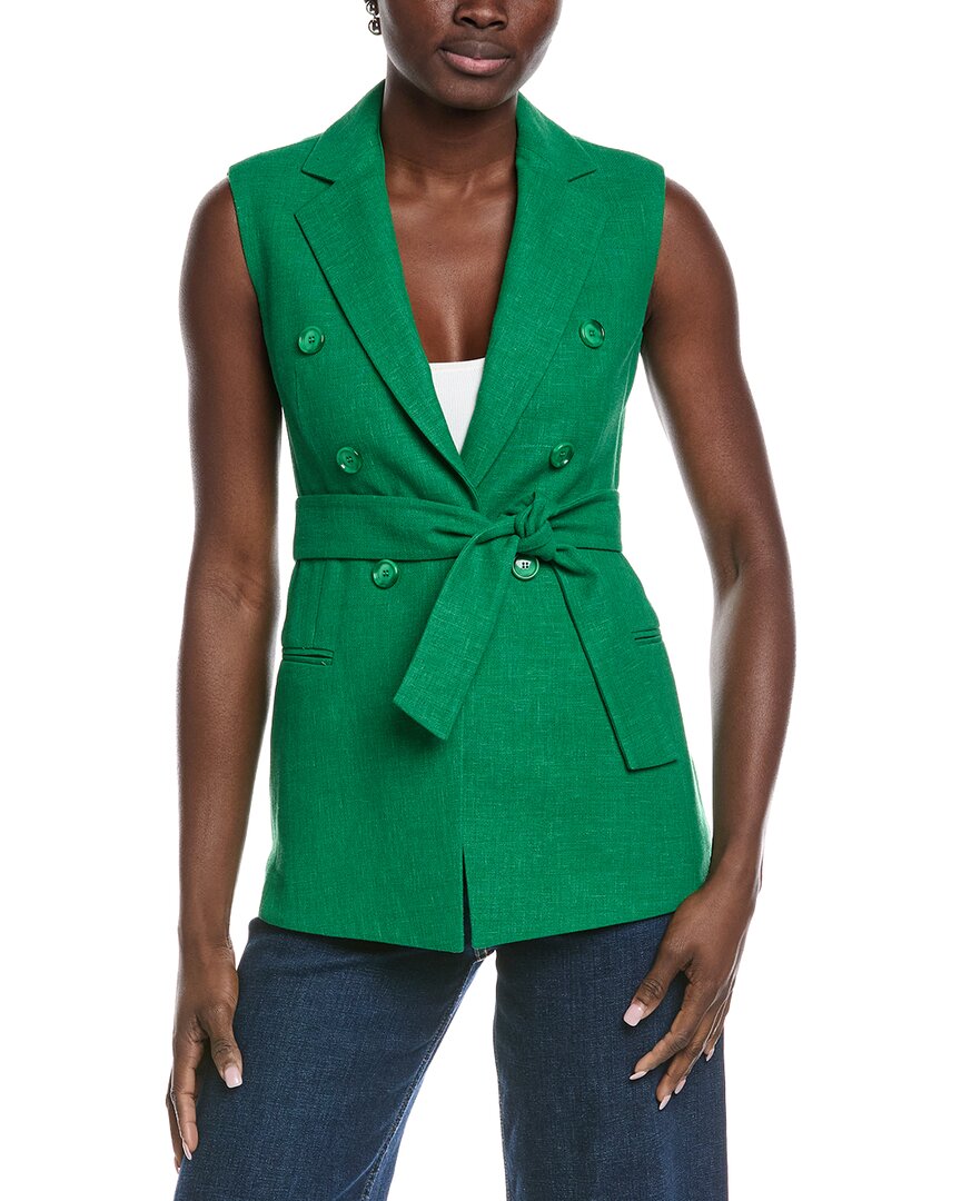 Georgia Linen & Wool-Blend Waistcoat