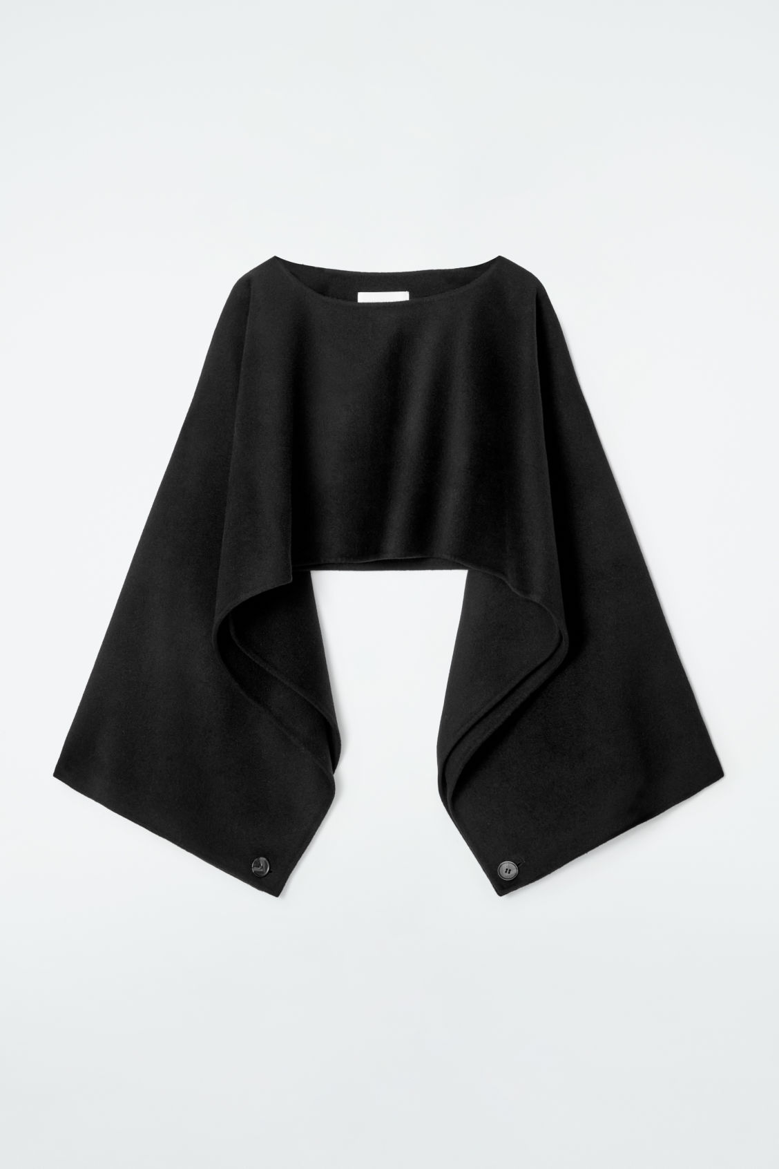 DOUBLE-FACED WOOL HYBRID CAPE