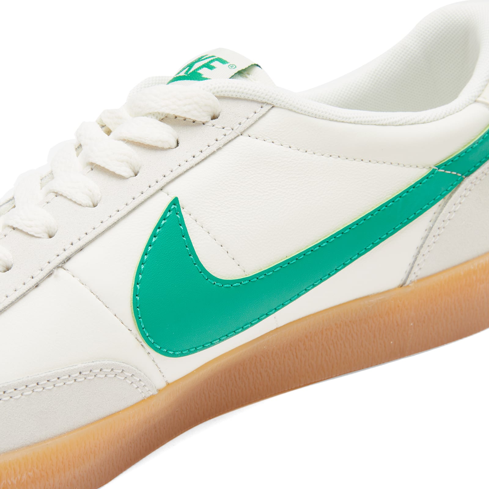 Men's KILLSHOT 2 LEATHER Sneakers in Sail/Lucid Green/Yellow, Size UK 10.5