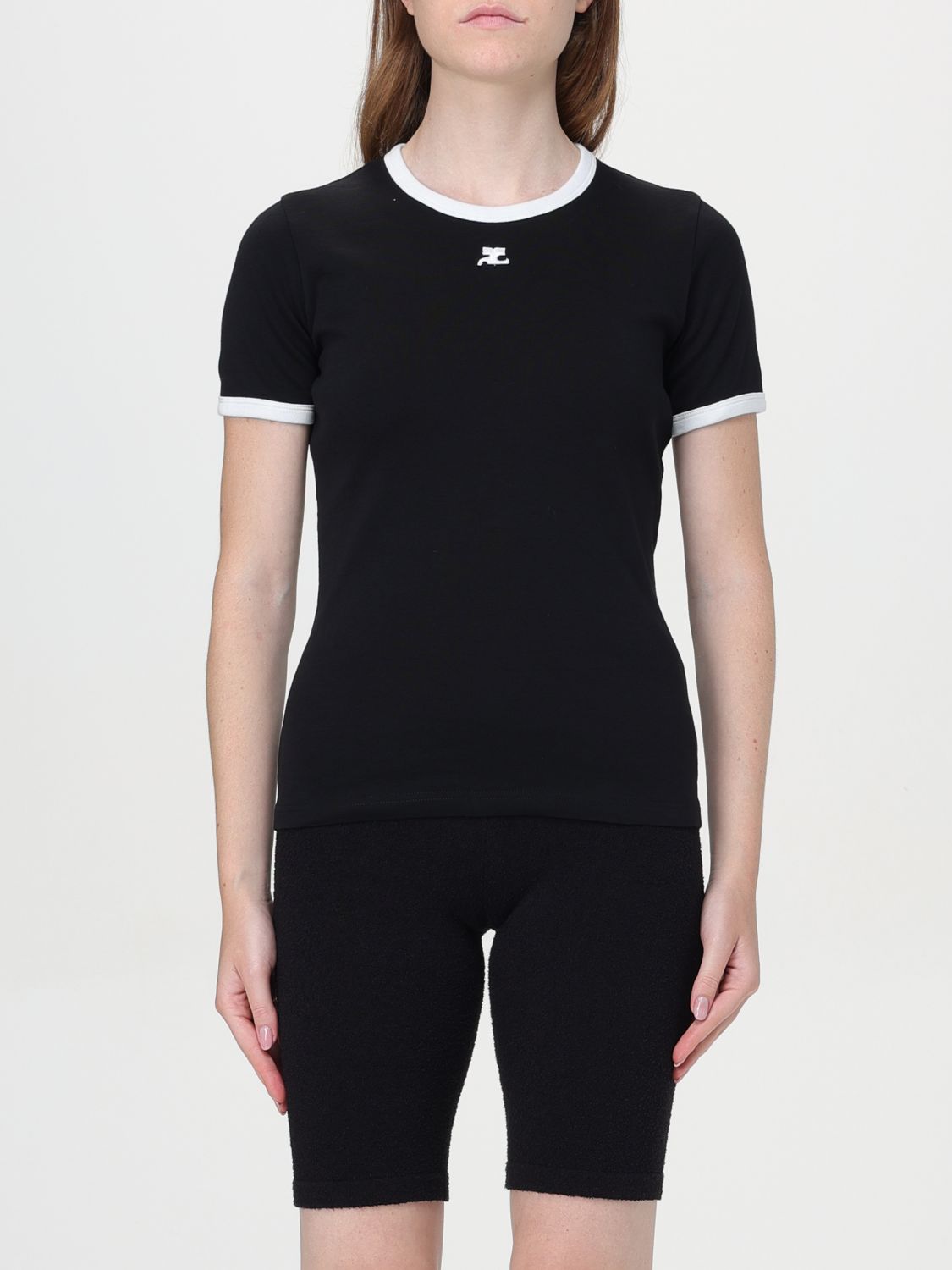 T-Shirt COURRÈGES Woman color Black