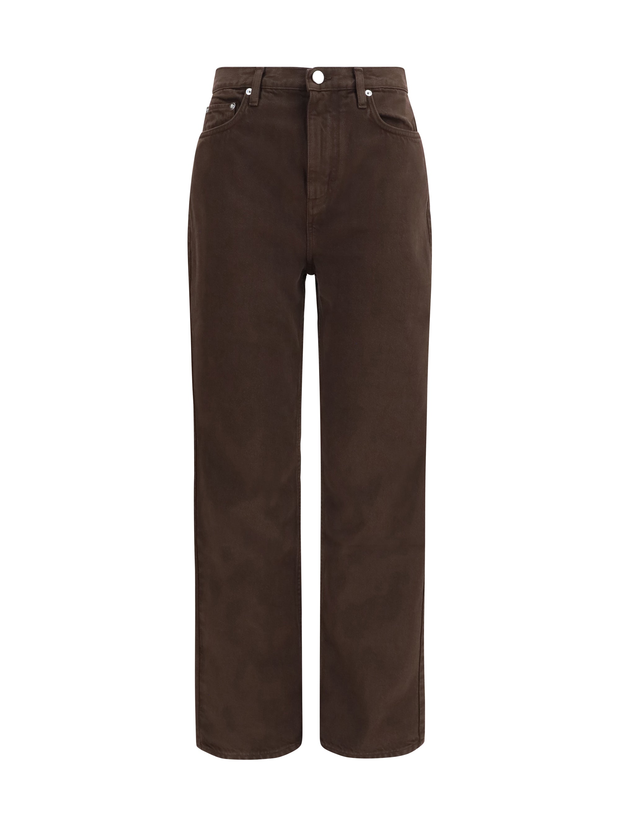 Organic Cotton Denim Jeans — Brown