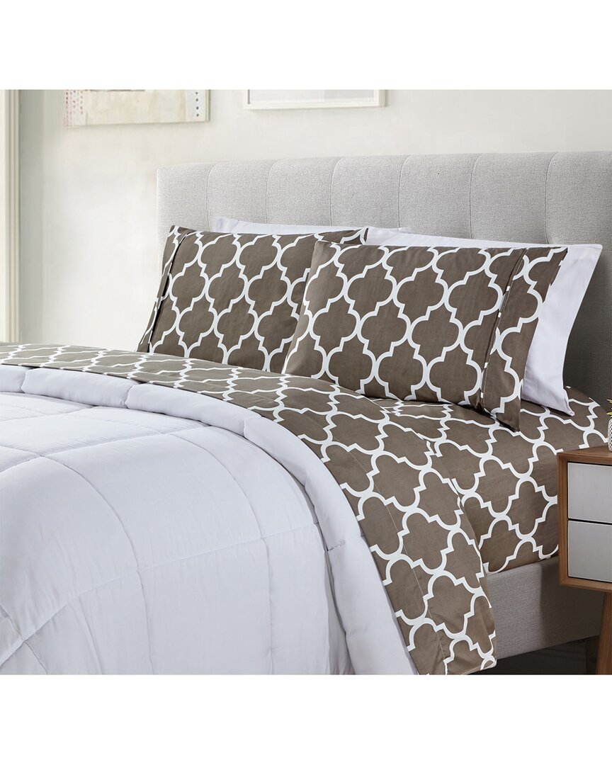 1800 Thread Count 4pc Egyptian Luxury Printed Sheet Set