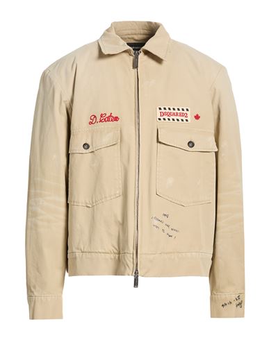 Man Jacket Beige Size 38 Cotton