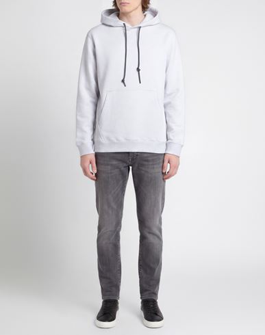 Man Sweatshirt Light grey Size XL Cotton, Elastane