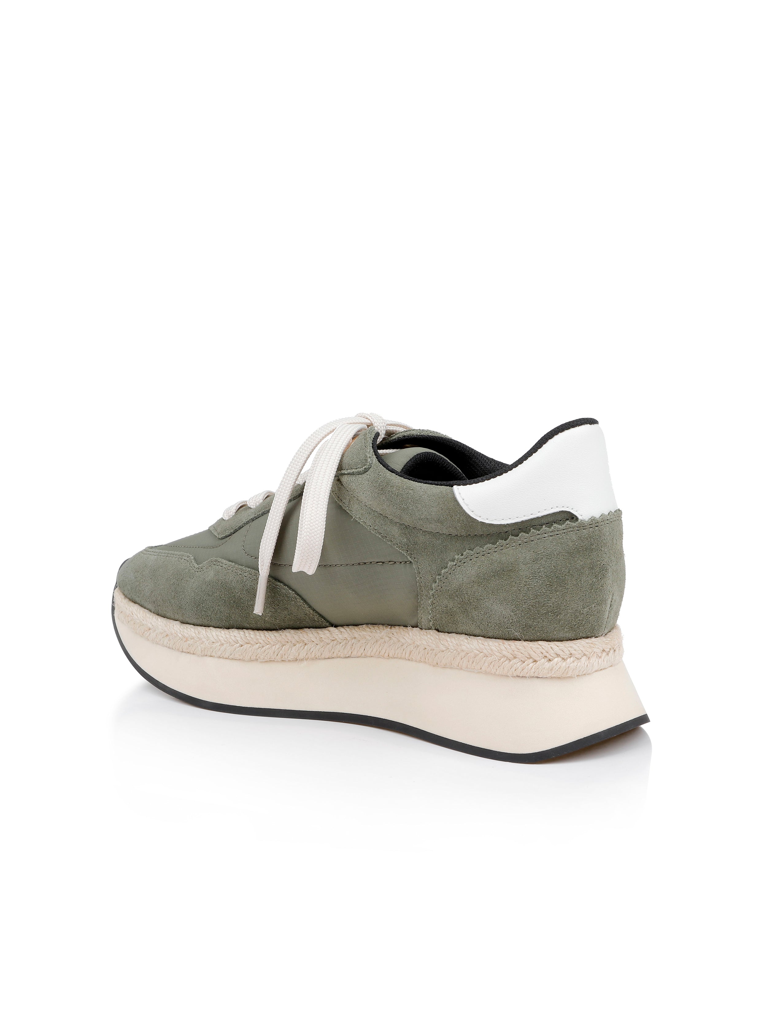 Ivone Platform Sneaker In Light Brigade Suede