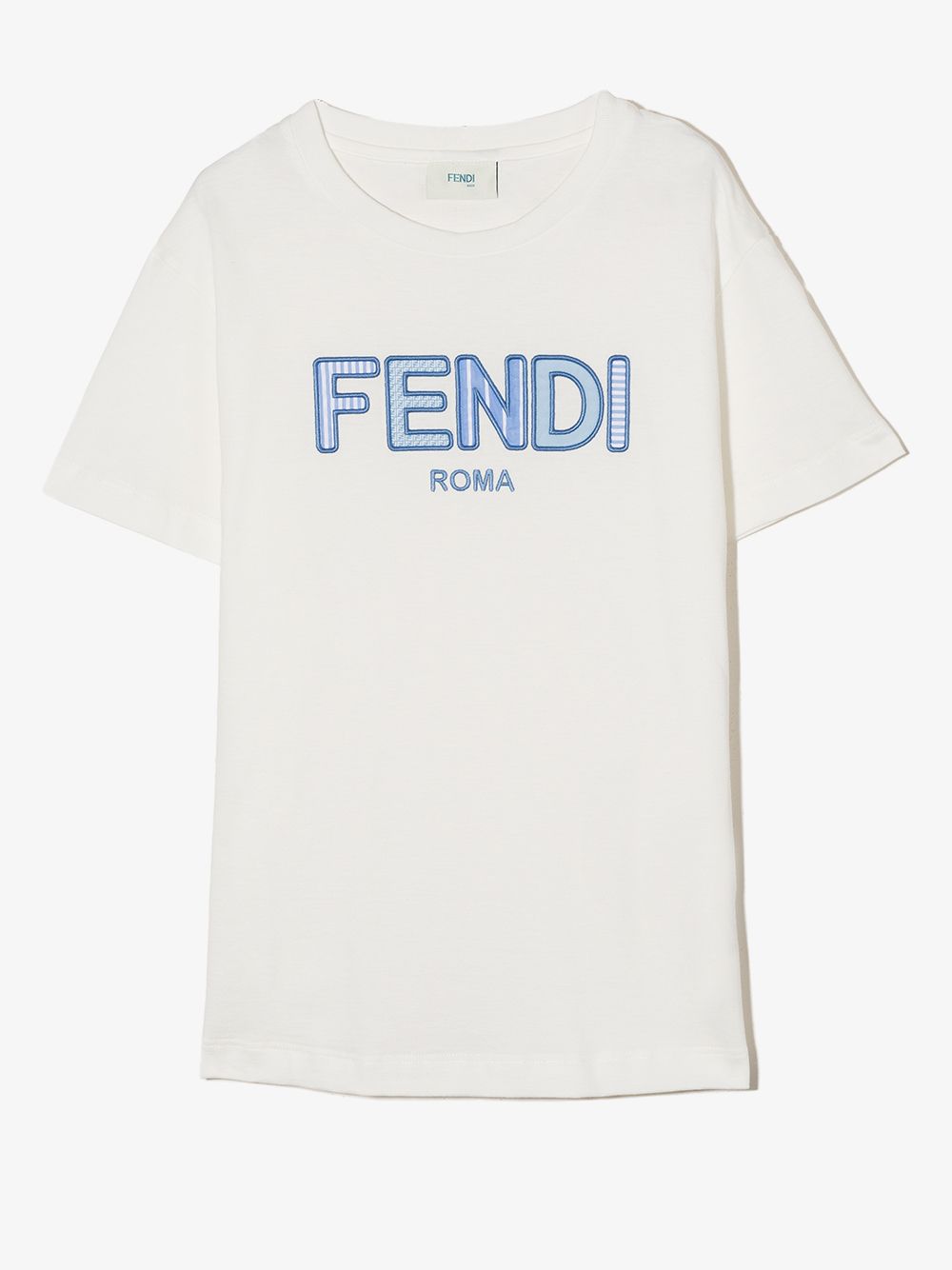 Logo-embroidered T-shirt - White