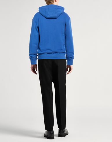 Man Sweatshirt Azure Size M Cotton