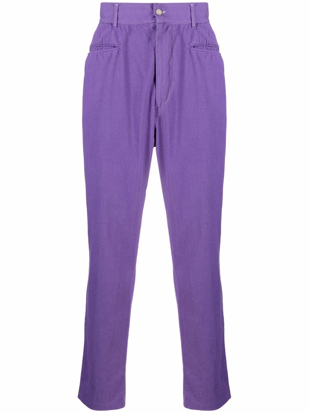1990s high-waist trousers - Purple