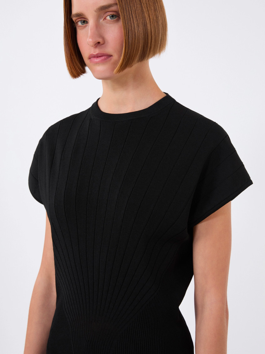 Ribbed Viscose Sweater