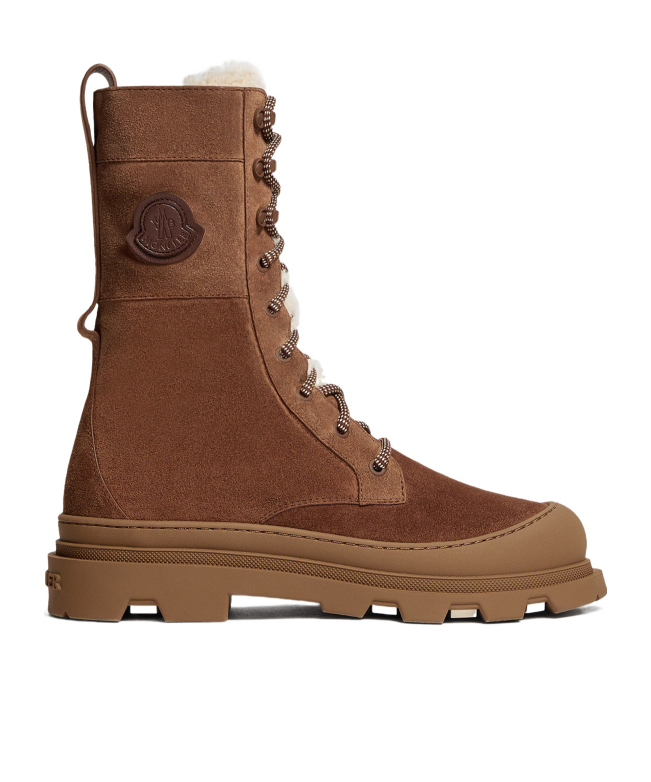 Vera High Suede  Shearling Lace-Up Boots