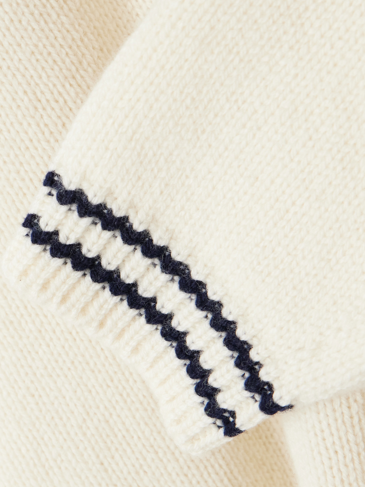 &Balla Slouch Striped Wool Sweater - Cream