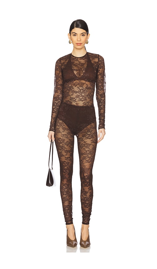 Amanda Uprichard CATSUIT CARESHA in Black. Größe S. Also in