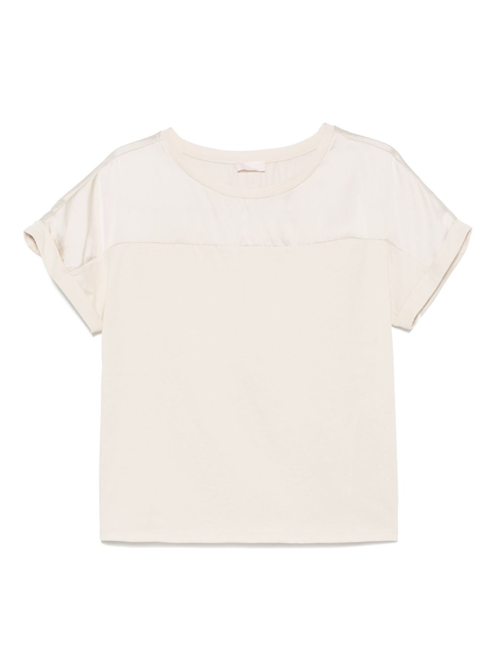 LIU JO panelled T-shirt - Neutrals