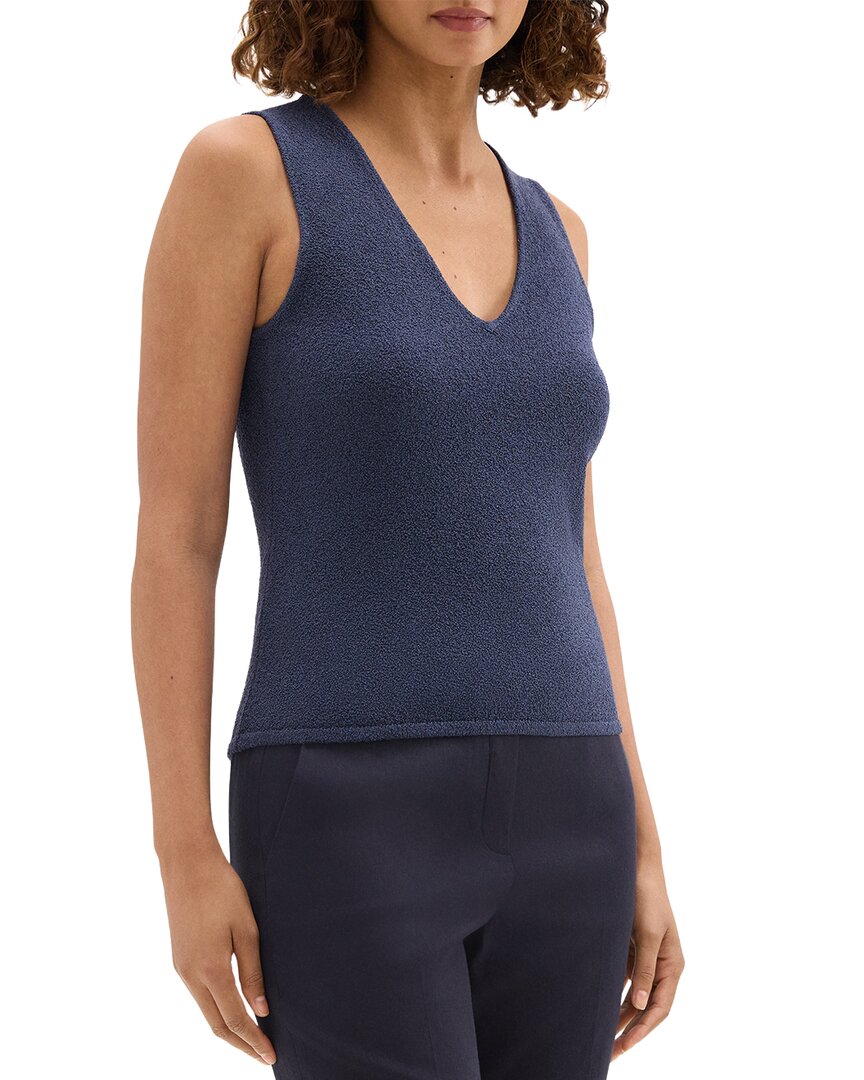 V-Neck Boucle Tank Top