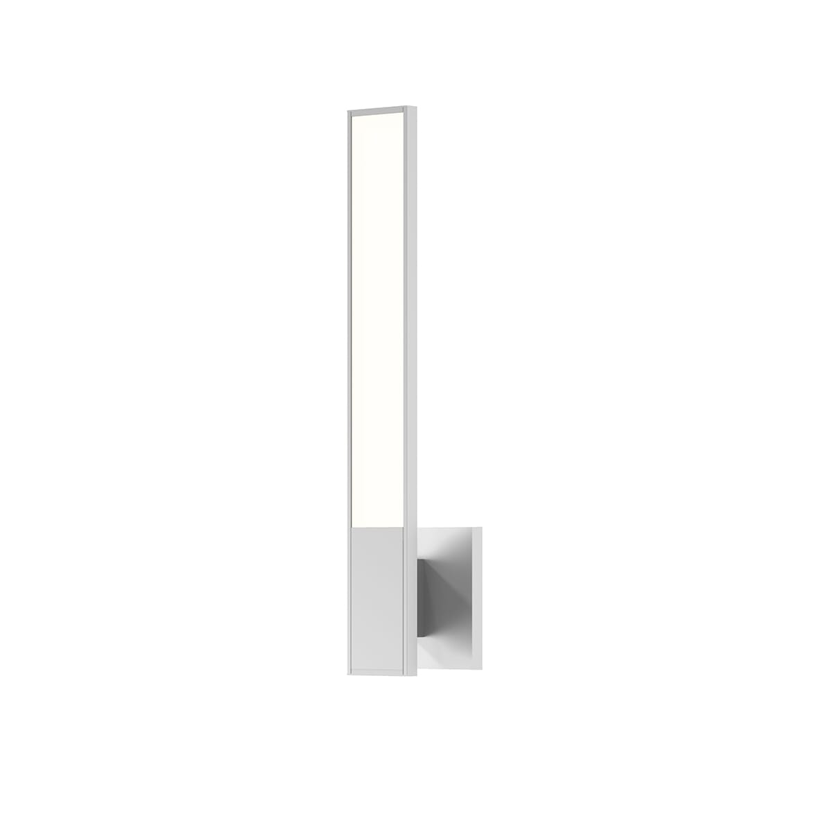 Planes 18" Wall Sconce in Bright Satin Aluminu