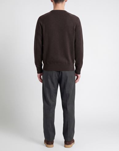 Man Sweater Dark brown Size L Merino Wool