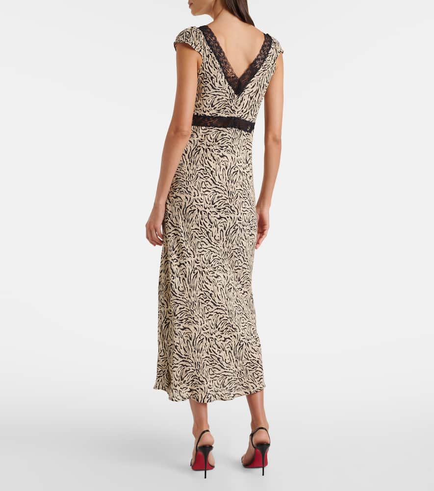 Iggy embroidered midi dress