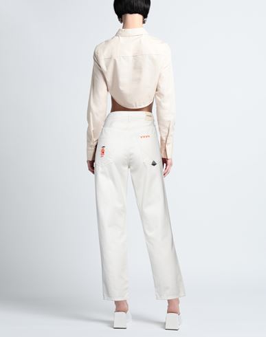 Roÿ Roger's Woman Jeans White Size 24 Cotton