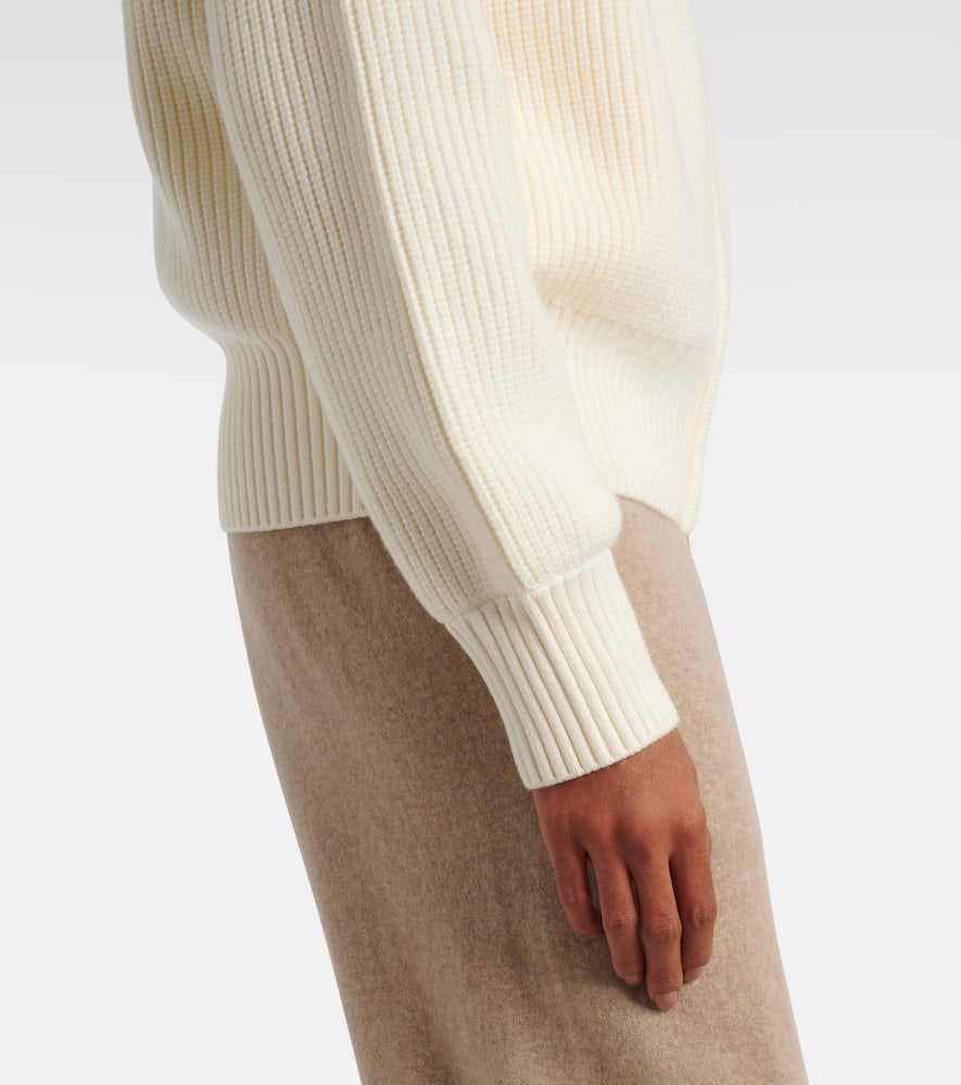 Milo ribbed-knit zip-up cardigan