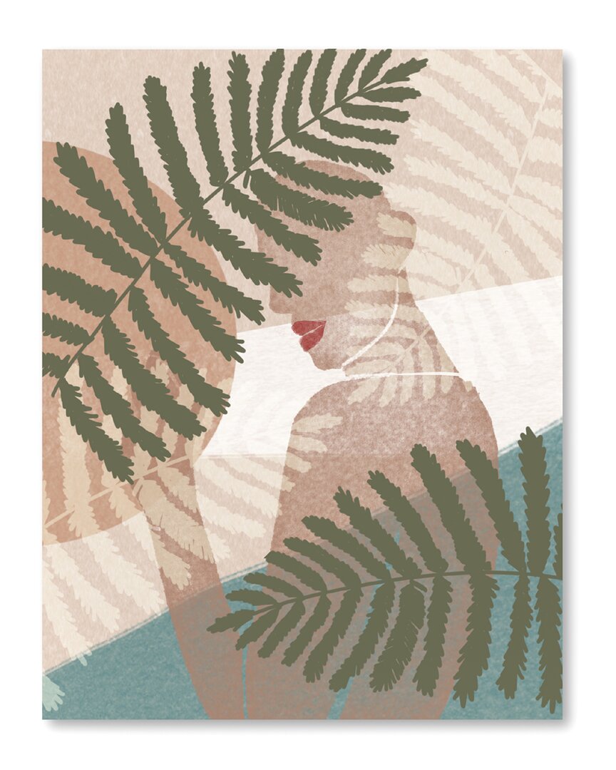 Behind The Palms Canvas Wall Art