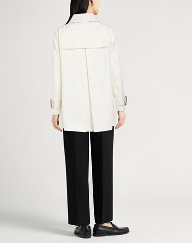 Rain Collection Woman Overcoat & Trench Coat Cream Size 2 Cotton, Polyester