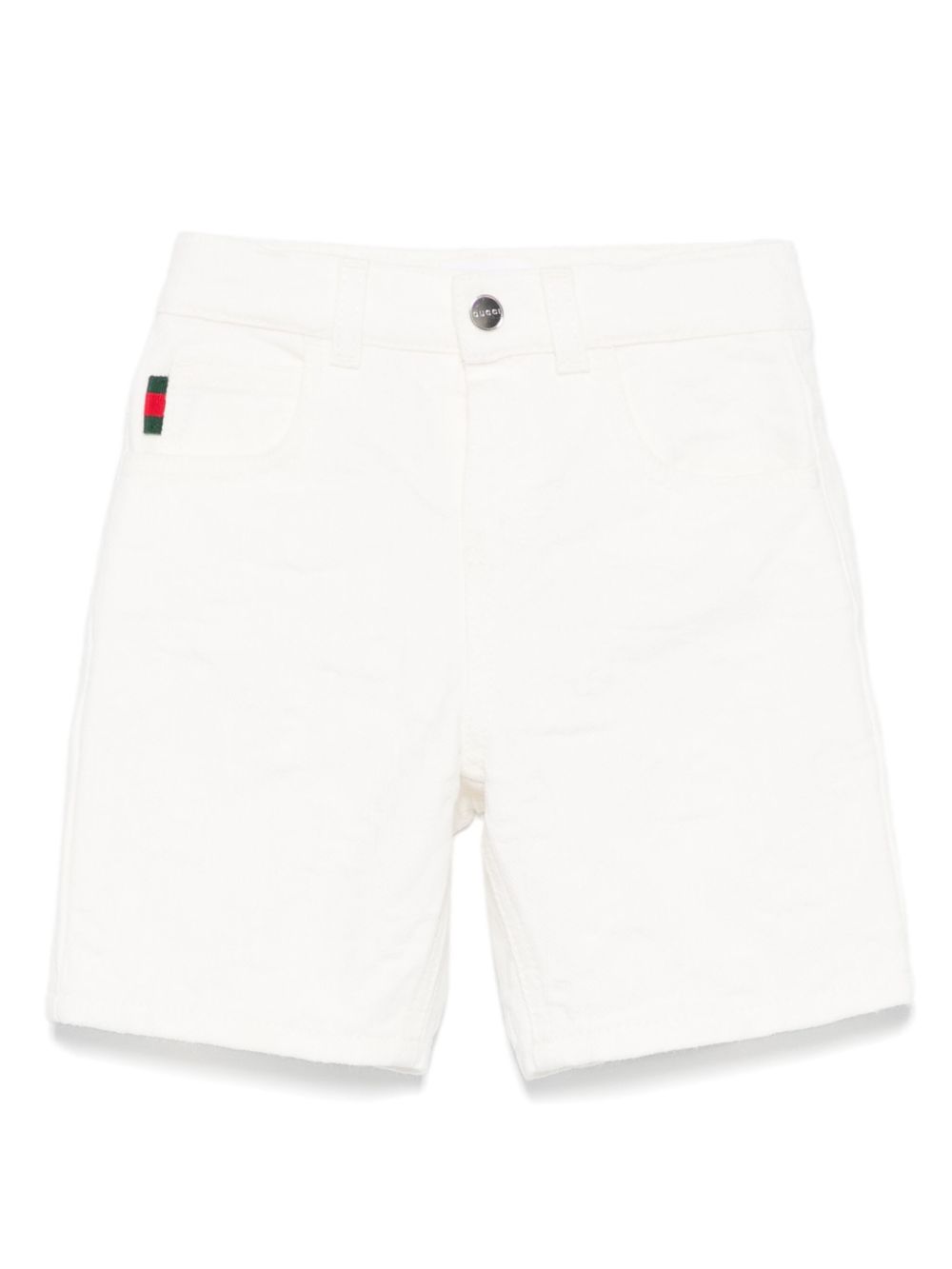 Gucci Kids embossed-GG logo trousers - White