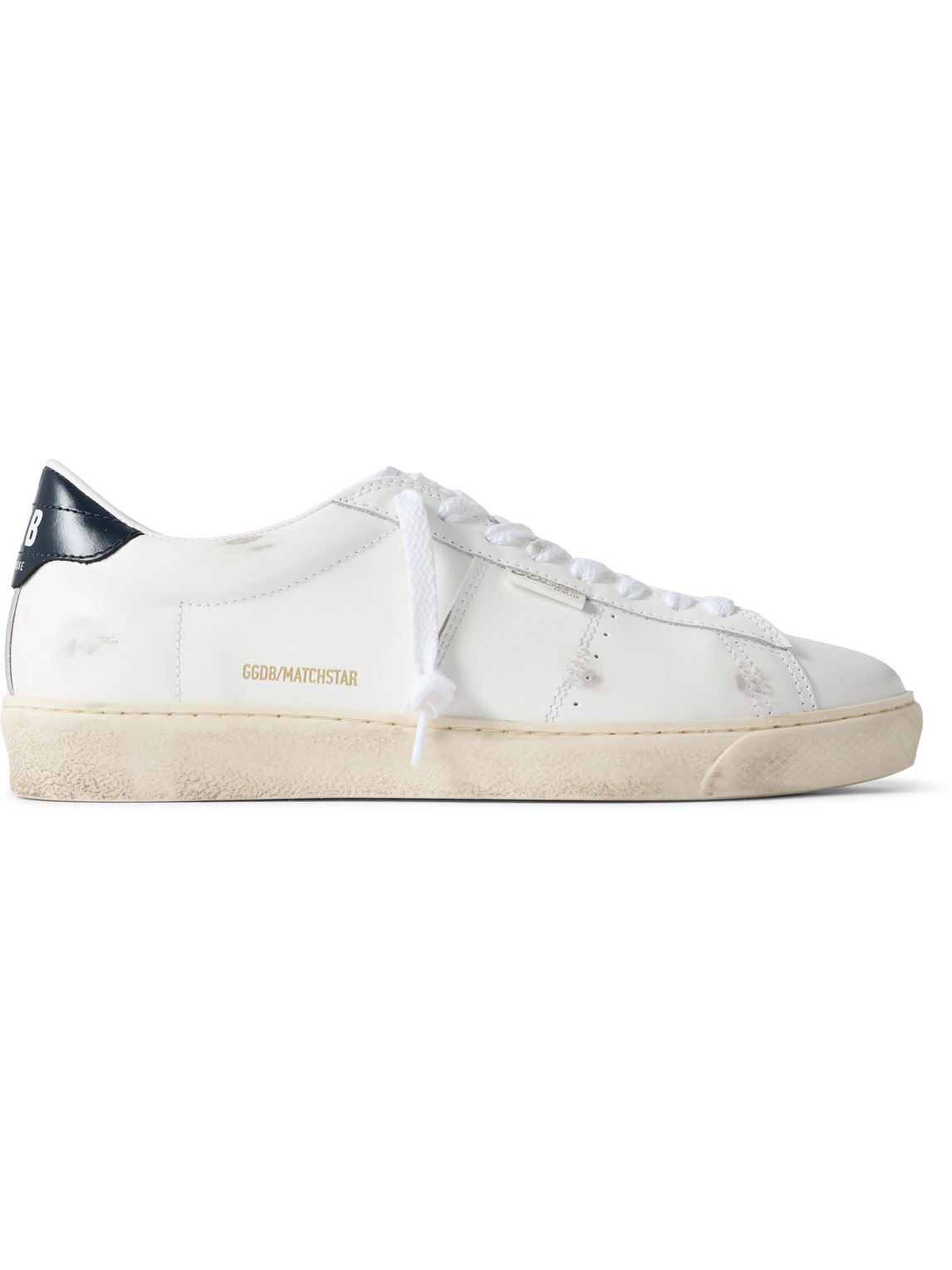 Matchstar Distressed Leather Sneakers