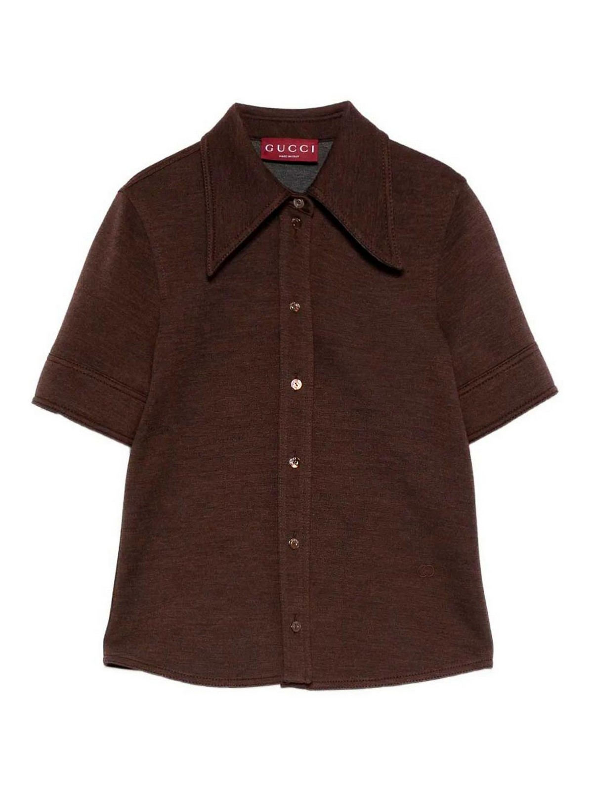 Short-sleeve Pont-collar Shirt
