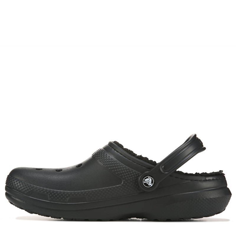 Men's Classic Fuzz Lined Clog Shoes (Black)