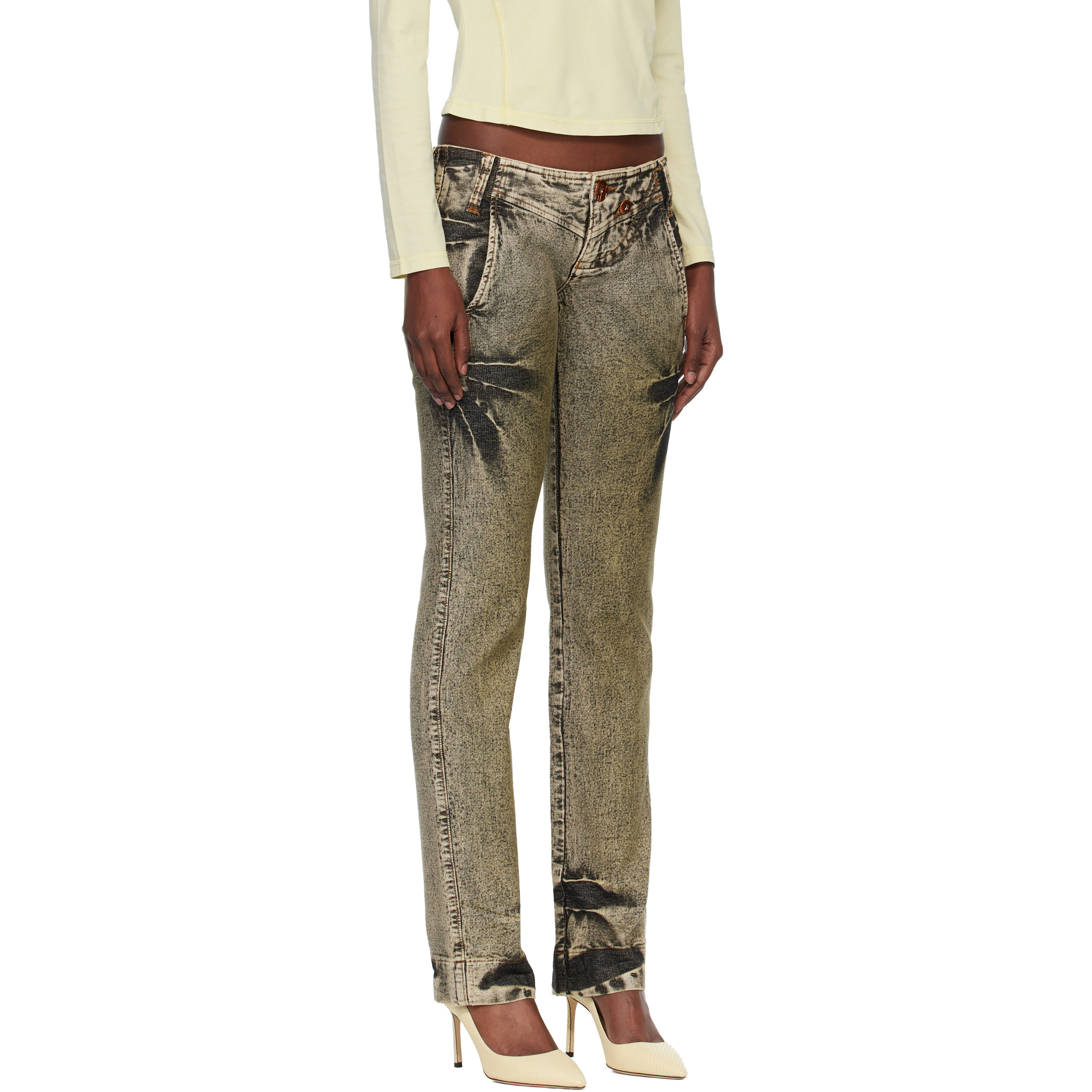 Green KNWLS Edition Tie-Dye Jeans