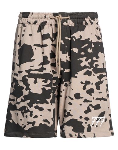 Man Shorts & Bermuda Shorts Taupe Size S Cotton