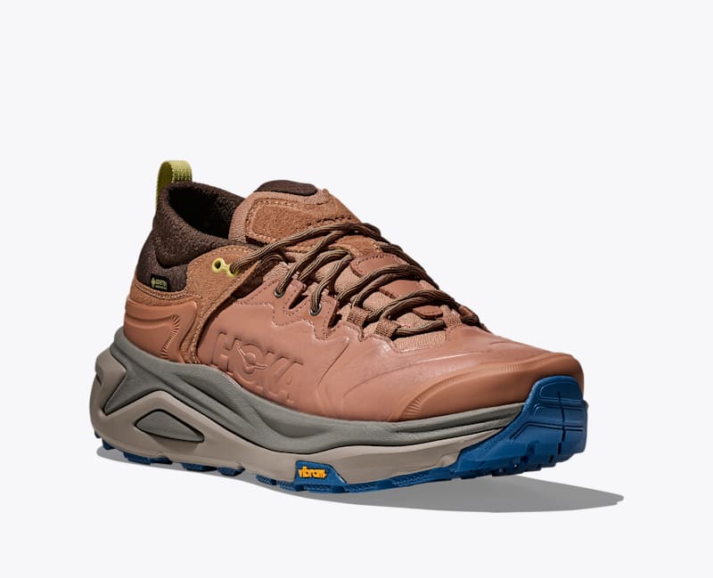 HOKA Men's Kaha 3 Low GTX Shoes in Maple/Gravel
