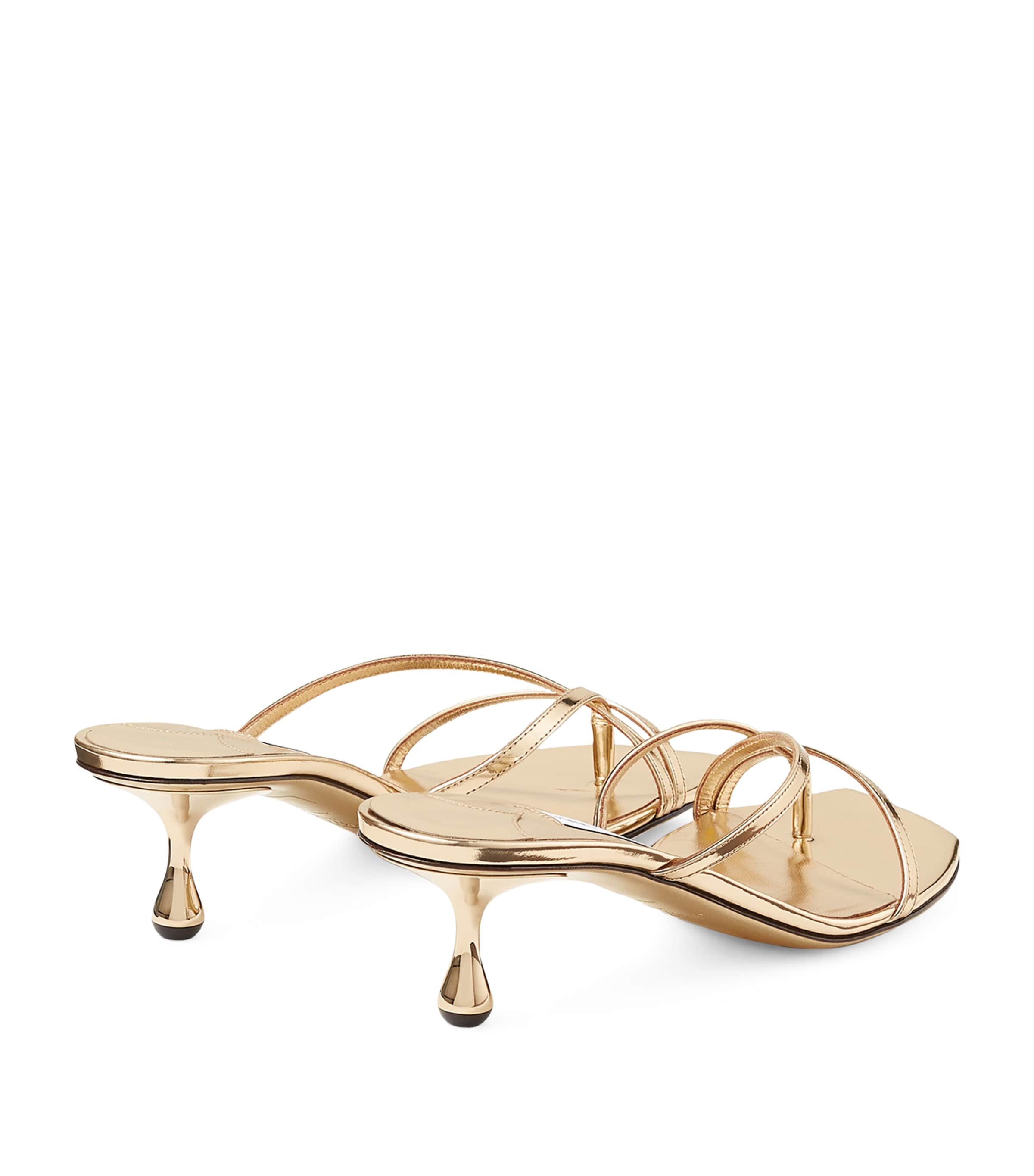 Etana 50 Leather Heeled Mules